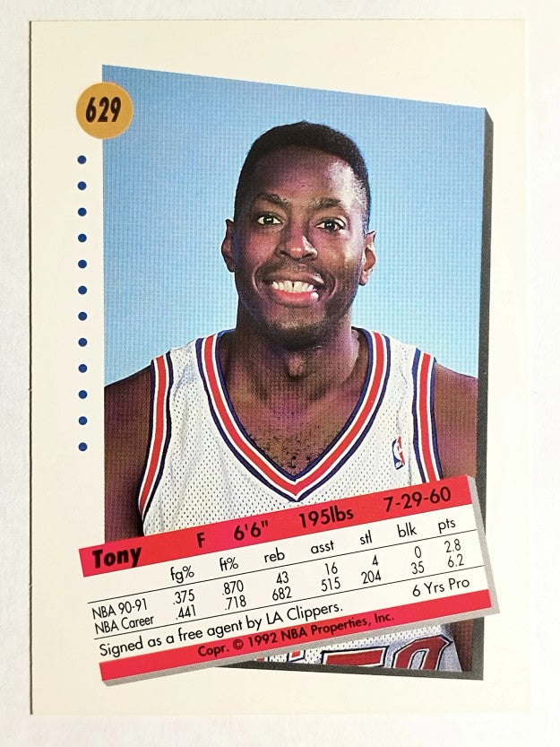 1991-92 SkyBox #629 Tony Brown