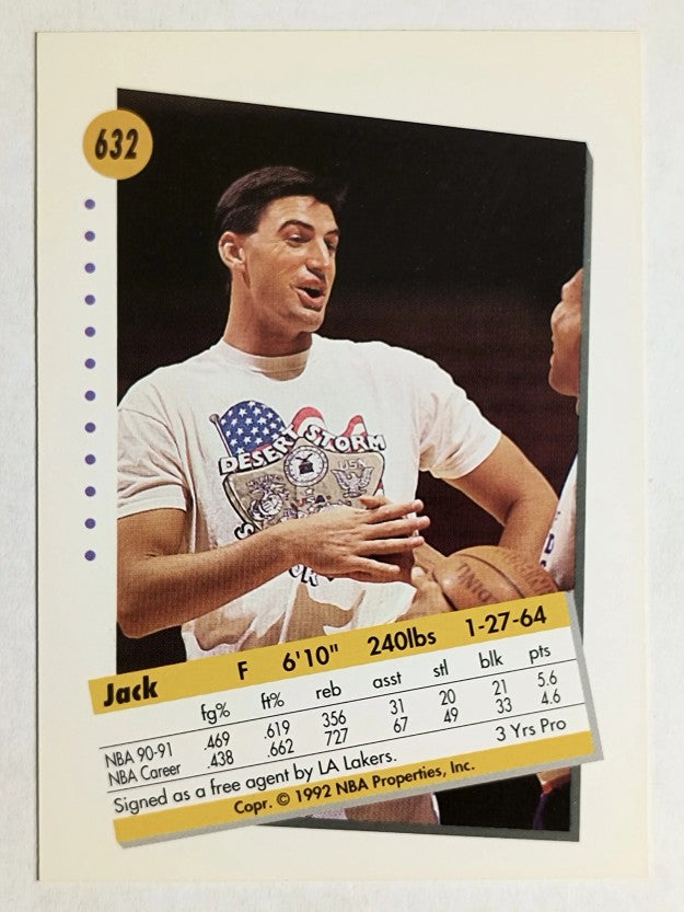 1991-92 SkyBox #632 Jack Haley