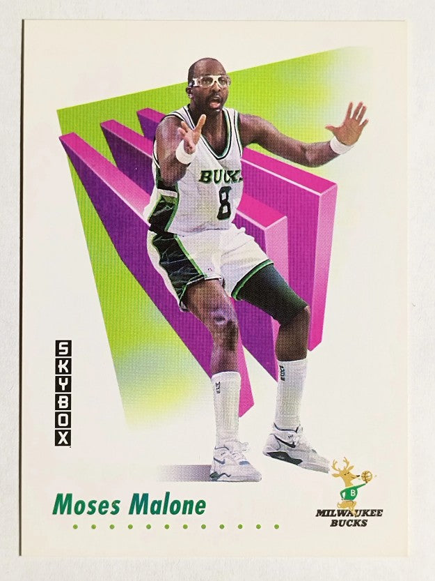 1991-92 SkyBox #634 Moses Malone