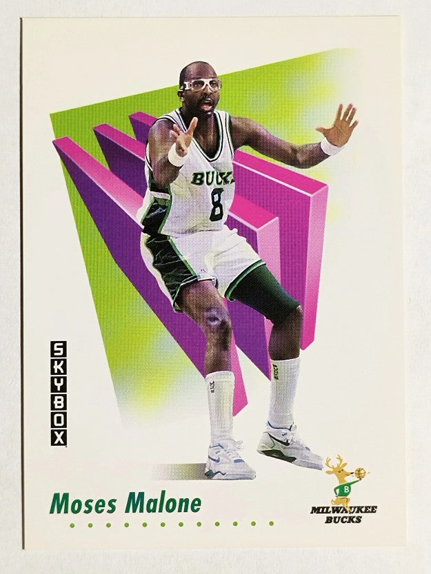 1991-92 SkyBox #634 Moses Malone