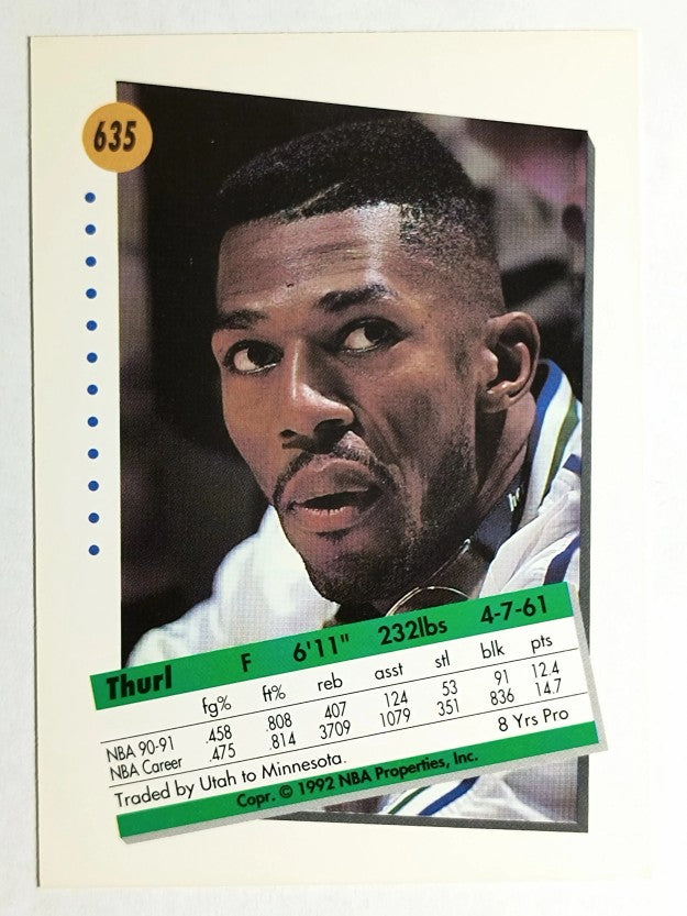 1991-92 SkyBox #635 Thurl Bailey