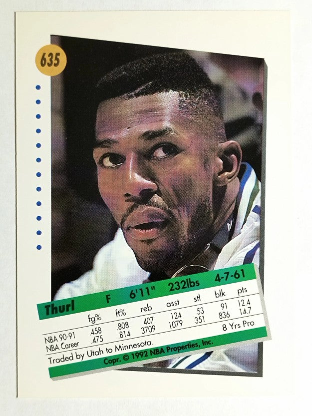1991-92 SkyBox #635 Thurl Bailey
