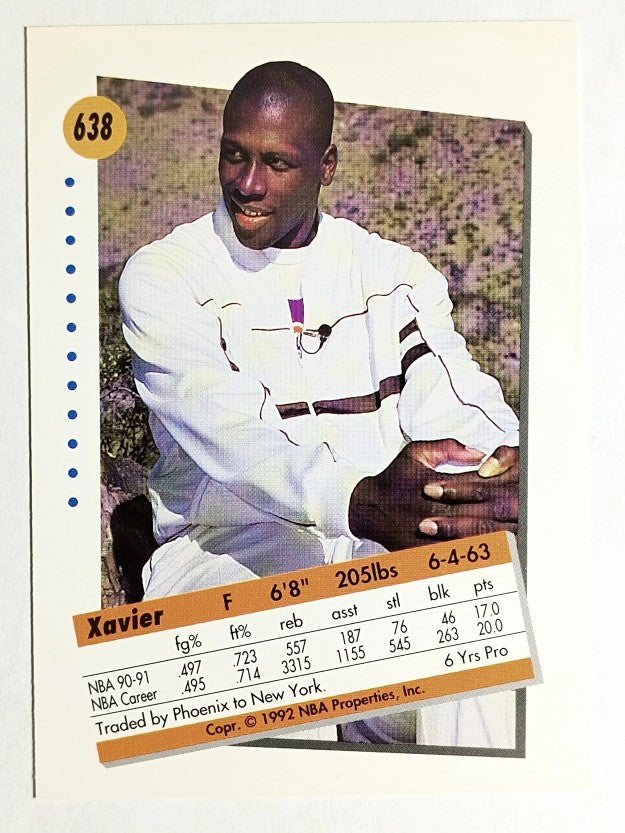 1991-92 SkyBox #638 Xavier McDaniel