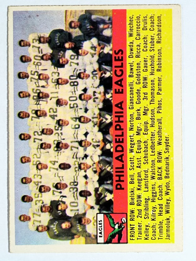 1956 Topps #40 Philadelphia Eagles (EXMT)
