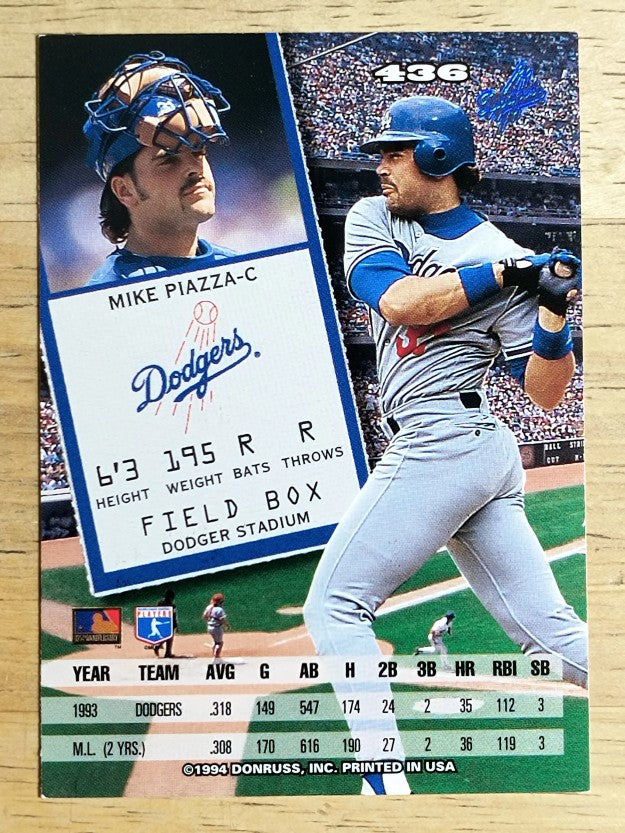 1994 Leaf #436 Mike Piazza