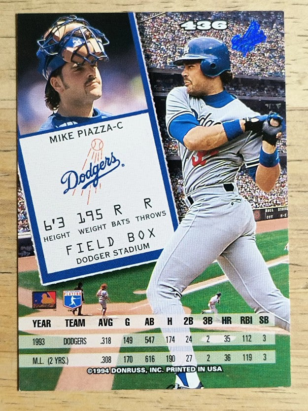 1994 Leaf #436 Mike Piazza