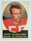1958 Topps #100 Matt Hazeltine RC (VG)