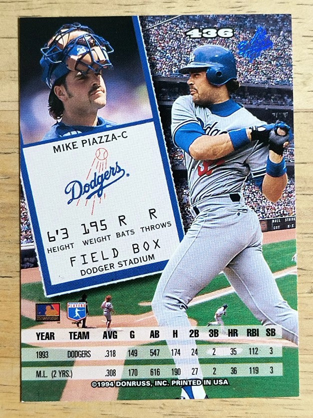 1994 Leaf #436 Mike Piazza
