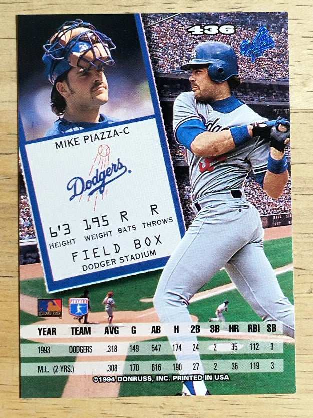 1994 Leaf #436 Mike Piazza