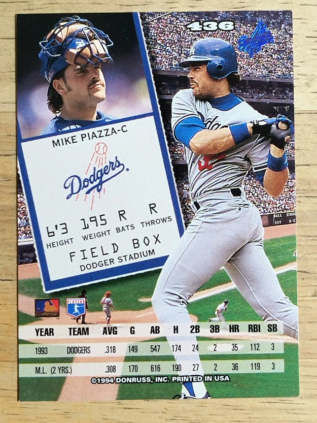 1994 Leaf #436 Mike Piazza