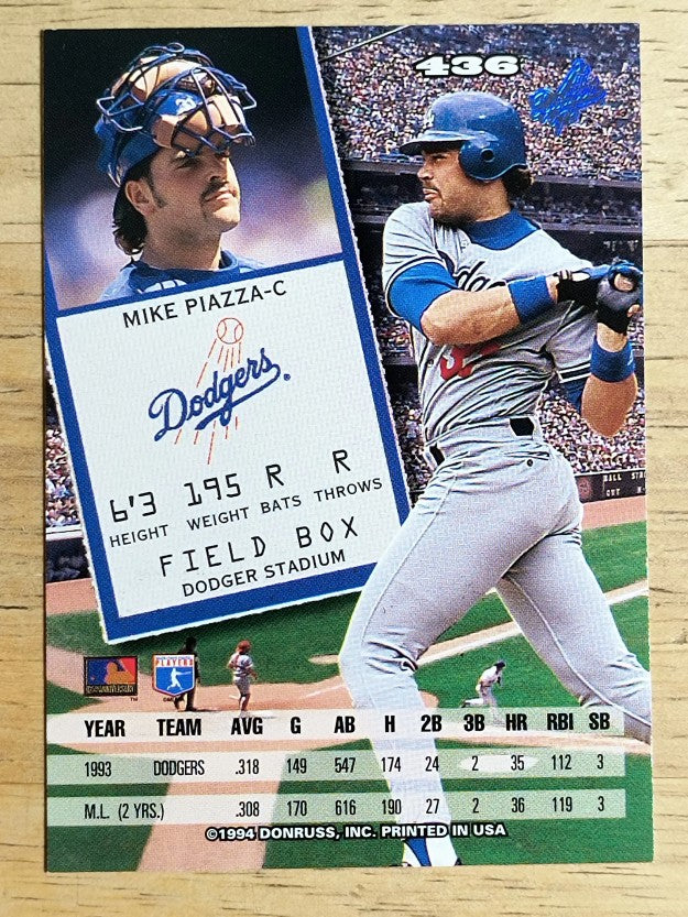 1994 Leaf #436 Mike Piazza