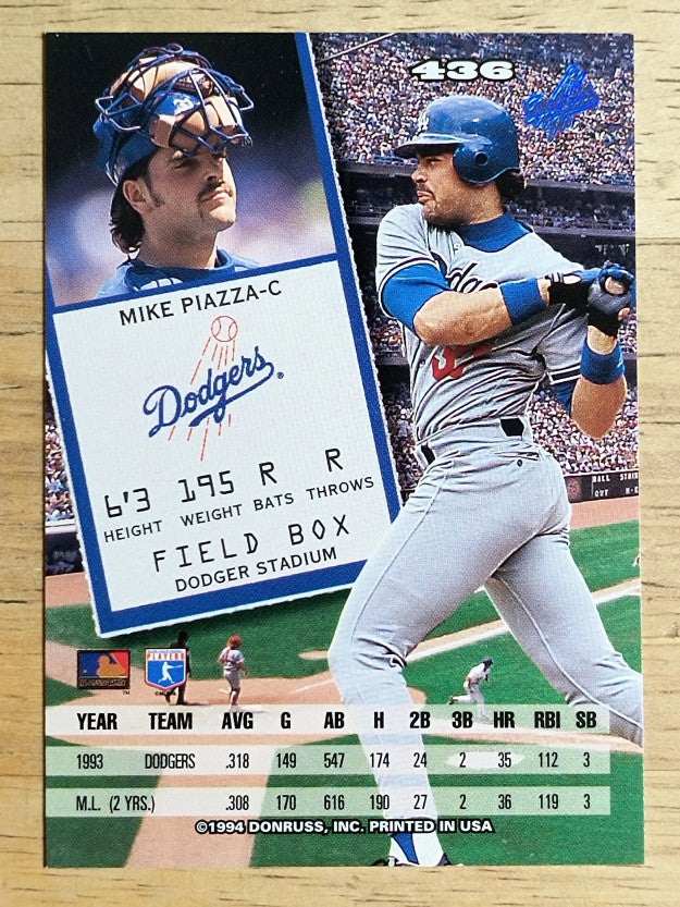 1994 Leaf #436 Mike Piazza
