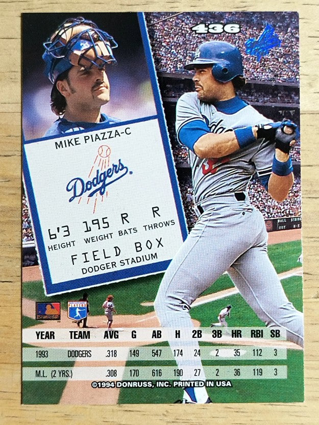 1994 Leaf #436 Mike Piazza