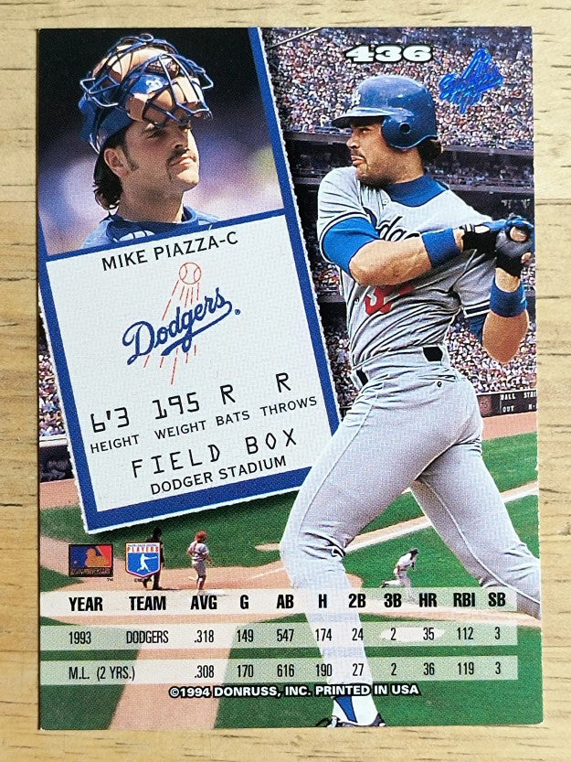 1994 Leaf #436 Mike Piazza