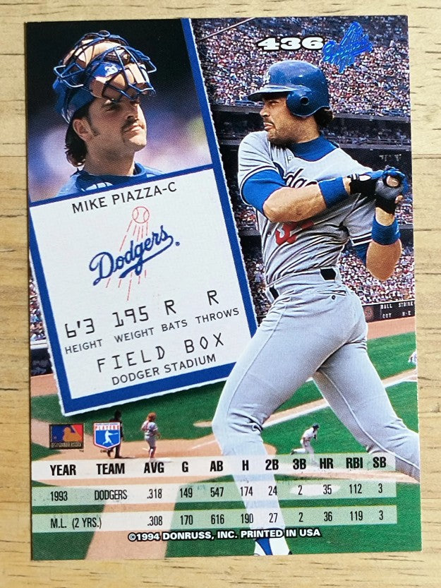 1994 Leaf #436 Mike Piazza