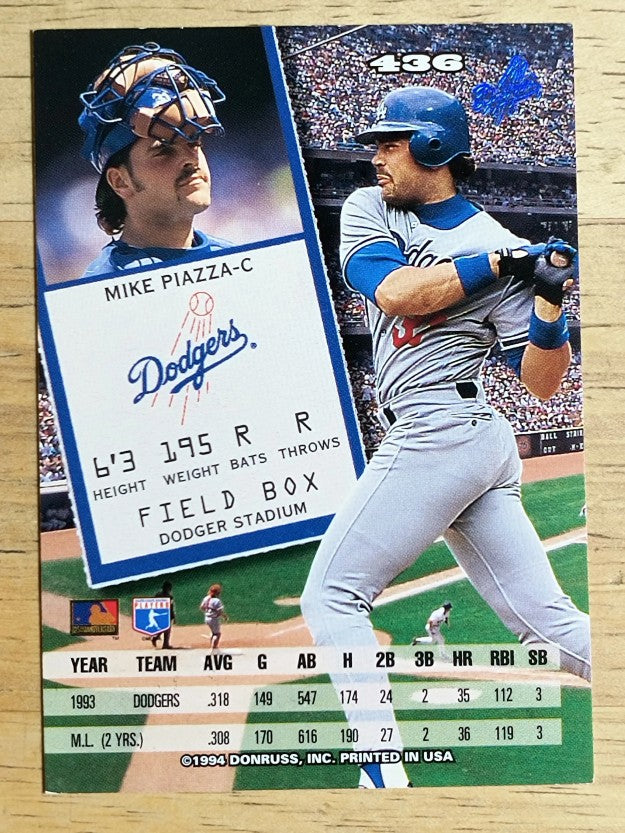 1994 Leaf #436 Mike Piazza