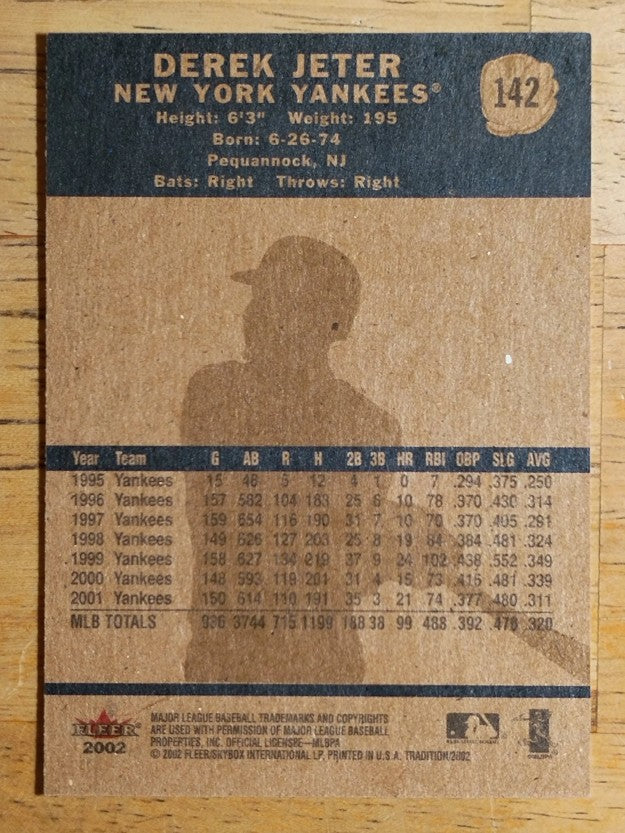 2002 Fleer Tradition #142 Derek Jeter