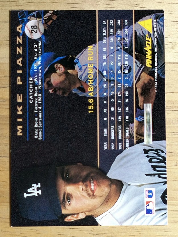 1994 Pinnacle #28 Mike Piazza