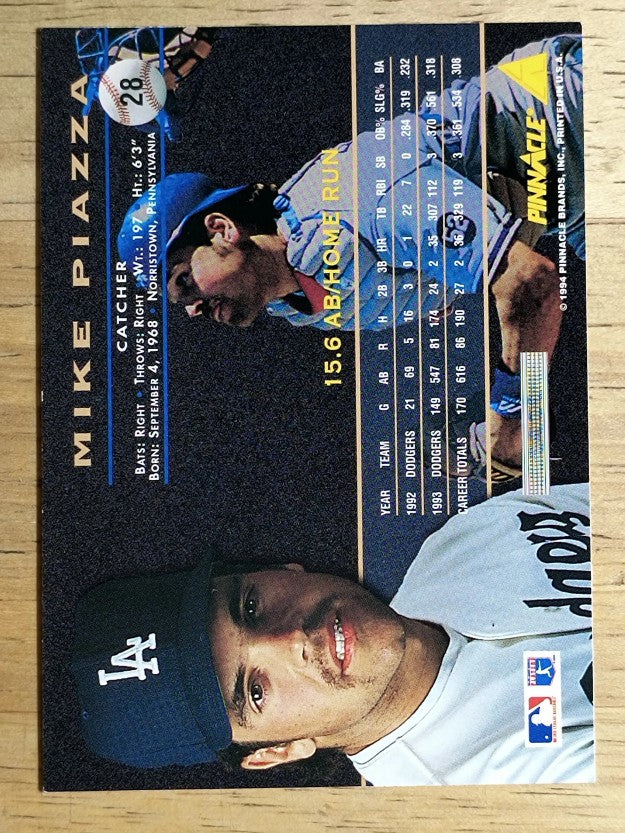1994 Pinnacle #28 Mike Piazza