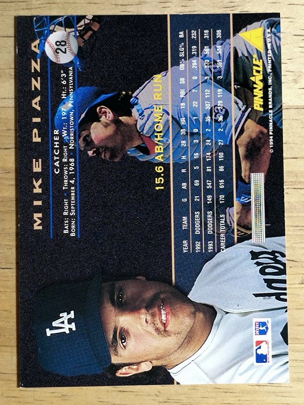 1994 Pinnacle #28 Mike Piazza