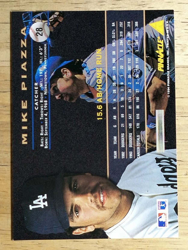 1994 Pinnacle #28 Mike Piazza