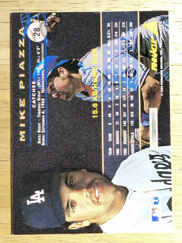 1994 Pinnacle #28 Mike Piazza