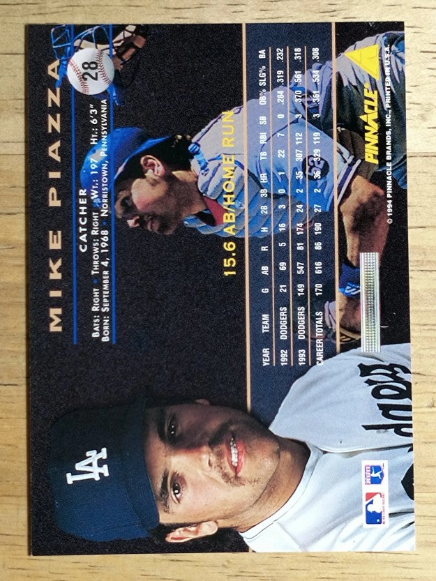 1994 Pinnacle #28 Mike Piazza