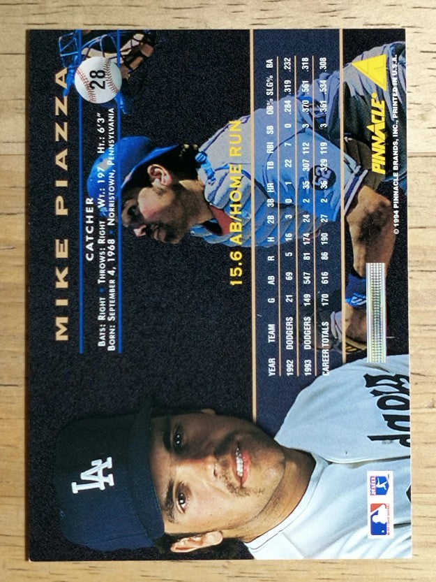 1994 Pinnacle #28 Mike Piazza