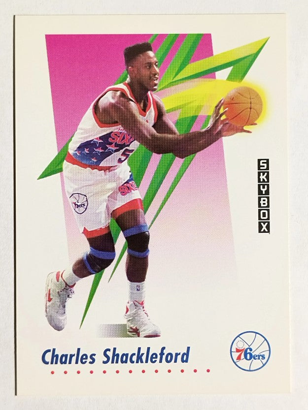 1991-92 SkyBox #639 Charles Shackleford