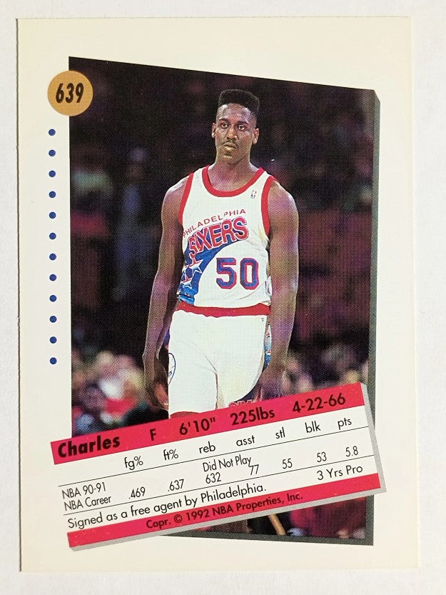 1991-92 SkyBox #639 Charles Shackleford