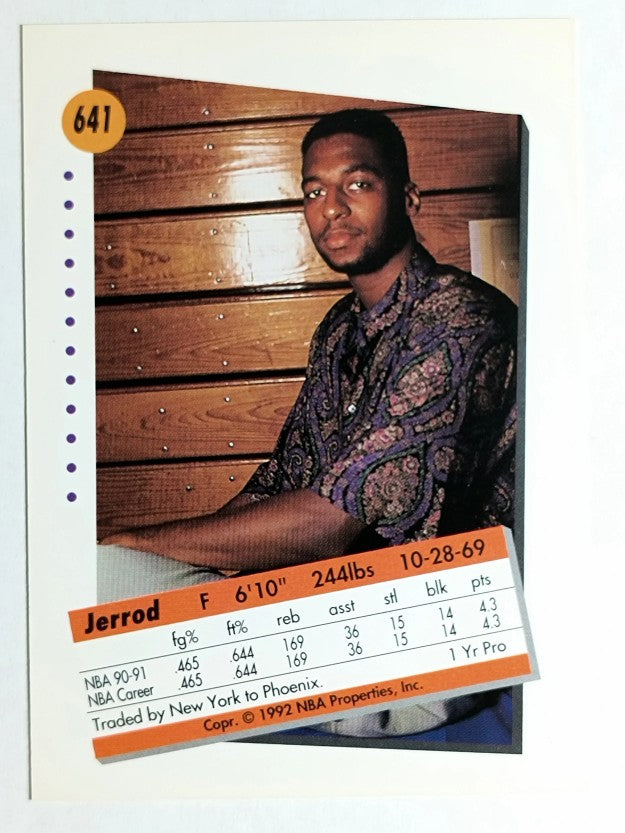 1991-92 SkyBox #641 Jerrod Mustaf