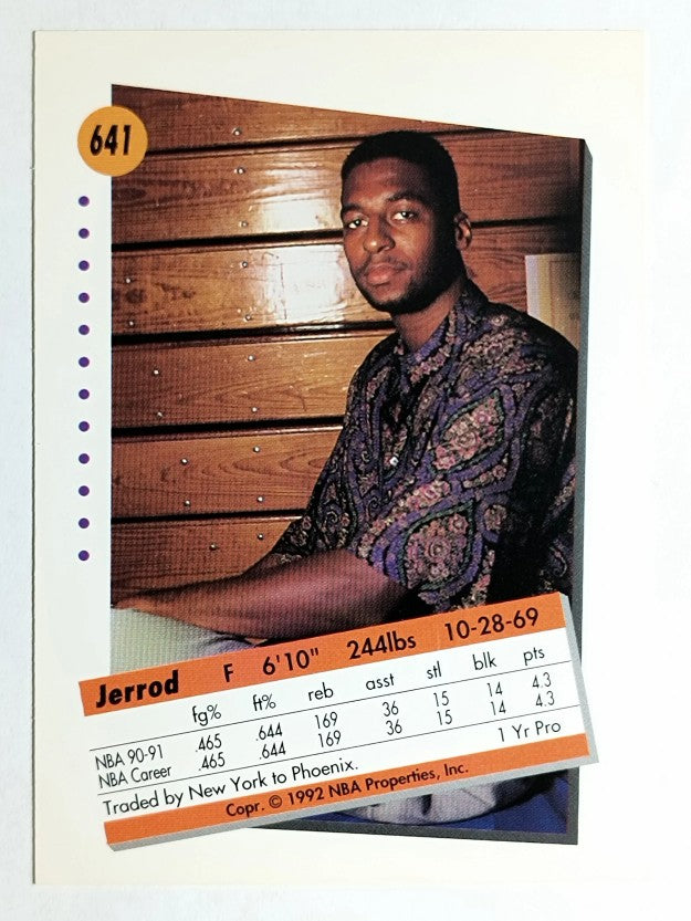 1991-92 SkyBox #641 Jerrod Mustaf