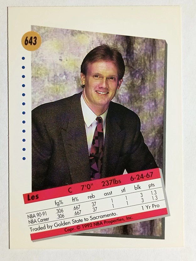 1991-92 SkyBox #643 Les Jepsen