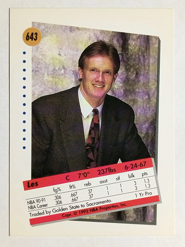 1991-92 SkyBox #643 Les Jepsen