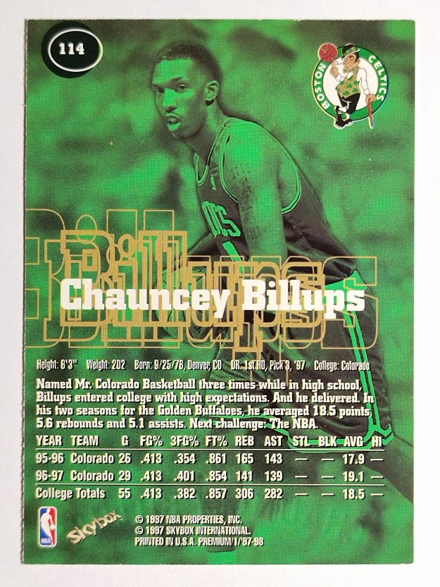 1997-98 SkyBox Premium #114 Chauncey Billups RC (NM)