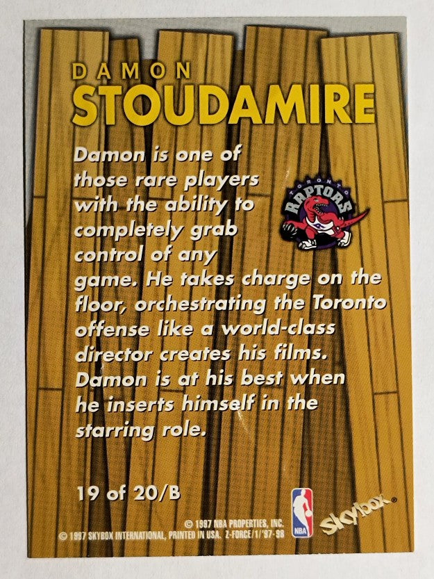 1997-98 Z-Force Boss #19 Damon Stoudamire