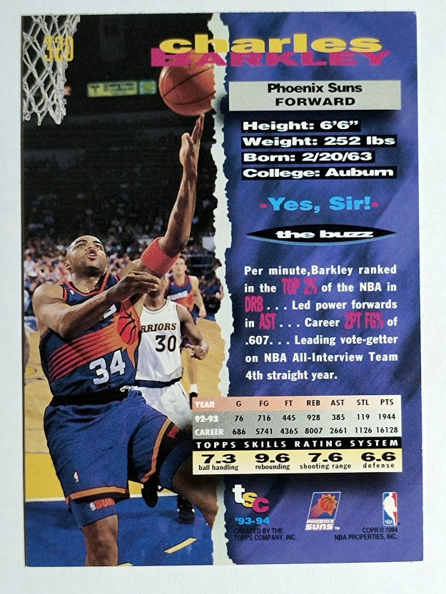 1993-94 Stadium Club #320 Charles Barkley (NM)