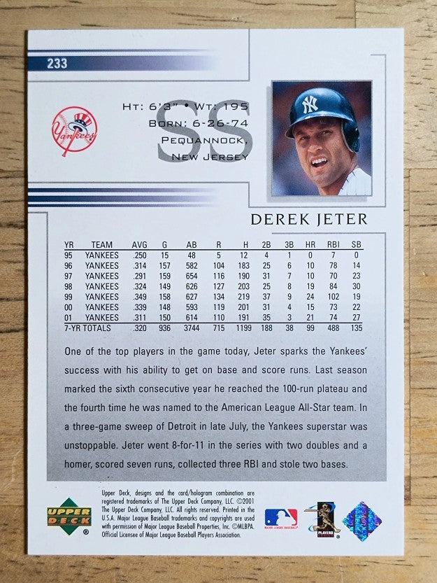 2002 Upper Deck #233 Derek Jeter