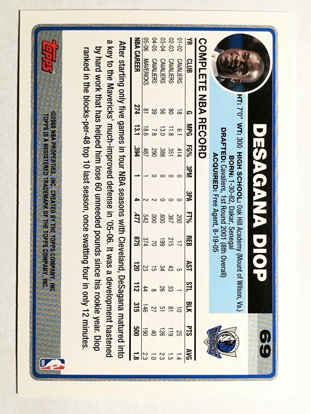 2006-07 Topps #69 DeSagana Diop
