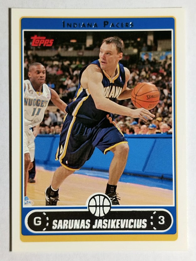 2006-07 Topps #80 Sarunas Jasikevicius