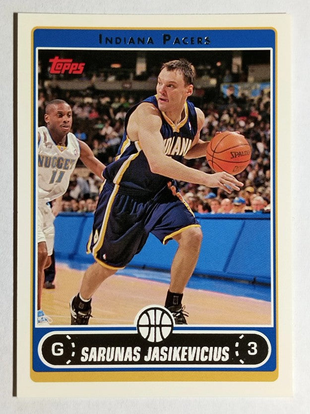 2006-07 Topps #80 Sarunas Jasikevicius