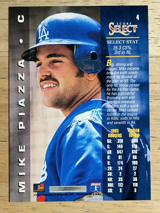1994 Select #4 Mike Piazza