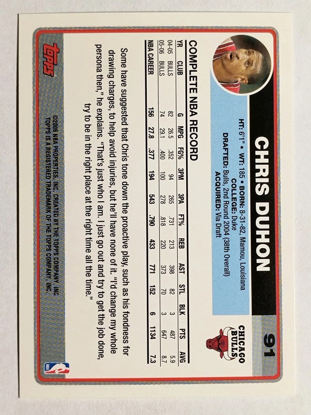 2006-07 Topps #91 Chris Duhon