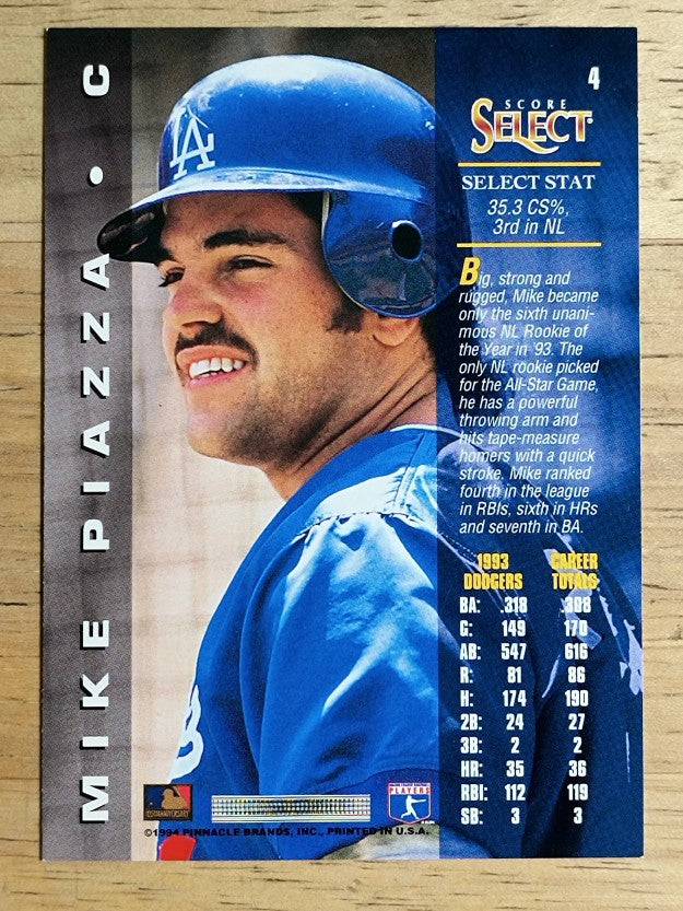 1994 Select #4 Mike Piazza
