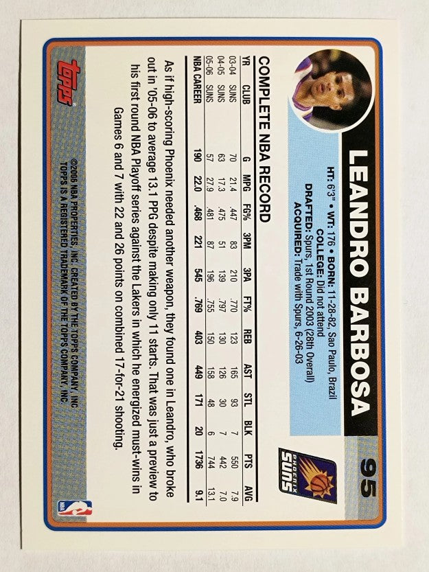 2006-07 Topps #95 Leandro Barbosa