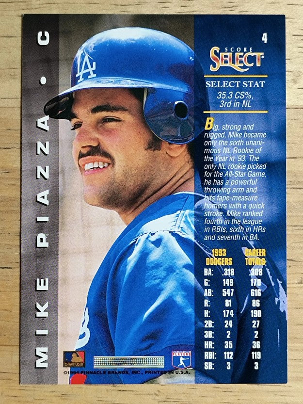 1994 Select #4 Mike Piazza