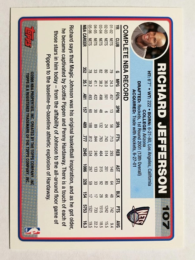 2006-07 Topps #107 Richard Jefferson