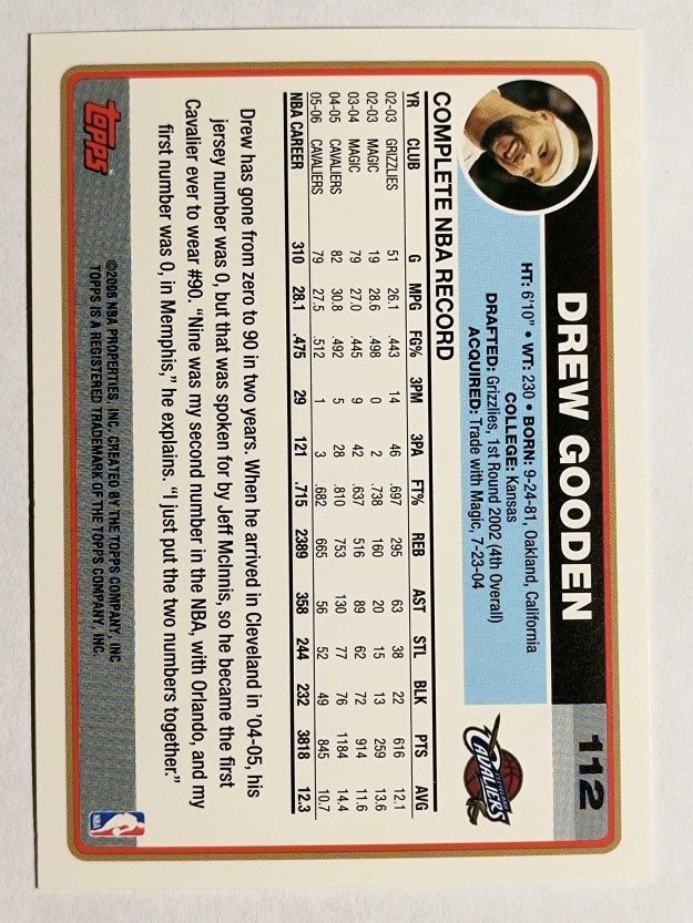 2006-07 Topps #112 Drew Gooden