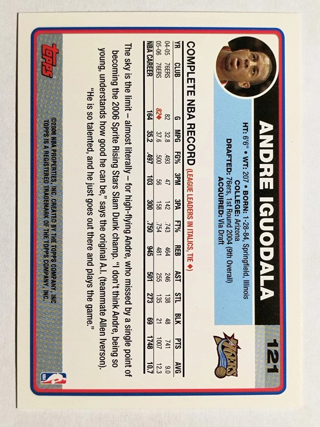 2006-07 Topps #121 Andre Iguodala