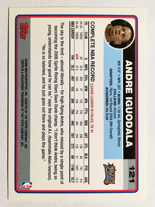 2006-07 Topps #121 Andre Iguodala
